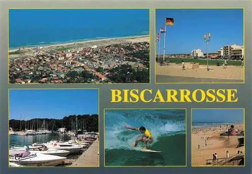 AK / Ansichtskarte  Biscarrosse__40_Landes Vue aerienne Le port La plage