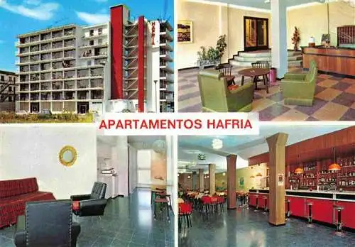 AK / Ansichtskarte 73996224 Calafell_ES Apartamentos Hafria Foyer Gastraum Bar