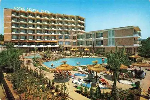 AK / Ansichtskarte 73996232 Palma-Nova_Palma_de_Mallorca_ES Hotel Delfin Playa Pool