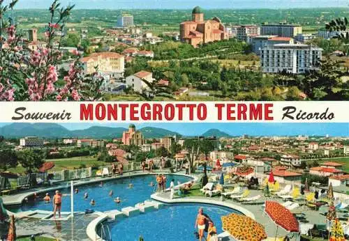 AK / Ansichtskarte  Montegrotto_Terme_Veneto_IT Panorama Piscina Termale