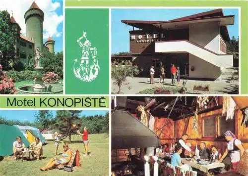 AK / Ansichtskarte 73996248 Konopiste_CZ Motel Konopiste Zamek Konopiste Autokemp Stodola