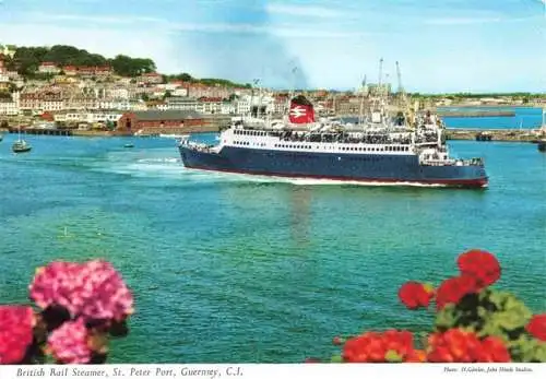 AK / Ansichtskarte 73996288 Guernsey_Channel_Islands_UK British Rail Steamer St Peter Port