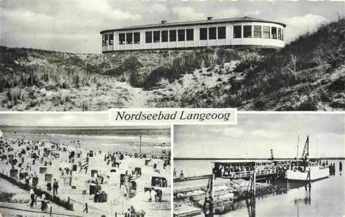 AK / Ansichtskarte  LANGEOOG_Nordseebad Hotel Strand Schiffsanleger