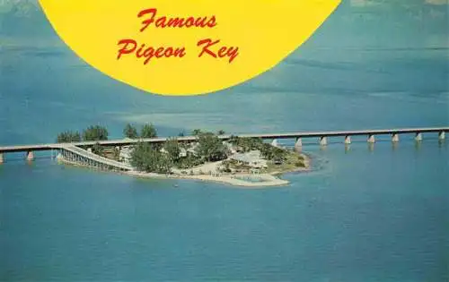 AK / Ansichtskarte 73996323 Key_West_Florida_USA Air view of Piegon Overseas Highway