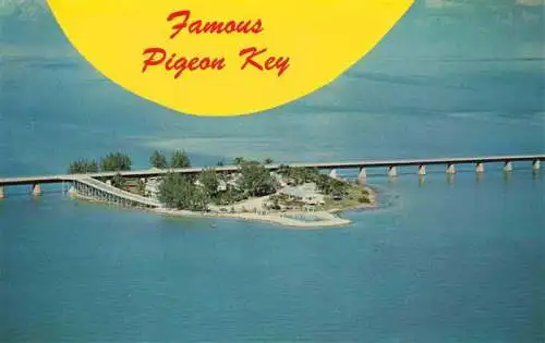 AK / Ansichtskarte  Key_West_Florida_USA Air view of Piegon Overseas Highway