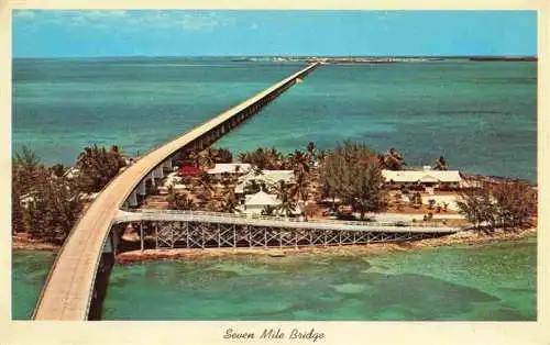 AK / Ansichtskarte 73996326 Florida_Keys_Florida_USA Seven Mile Bridge Fliegeraufnahme