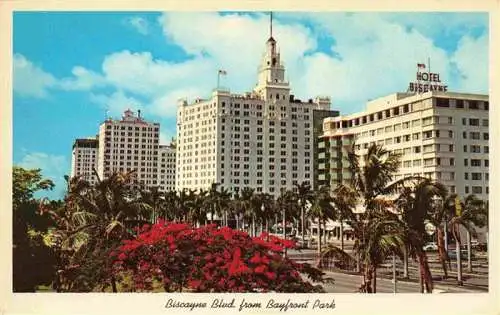 AK / Ansichtskarte  MIAMI_Florida_USA Biscayne Boulevard from Bayfront Park