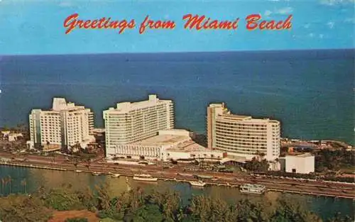 AK / Ansichtskarte 73996341 Miami_Beach Fontaineblau and Eden Roc Hotels Fliegeraufnahme