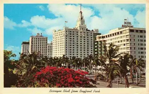 AK / Ansichtskarte  MIAMI_Florida_USA Biscayne Boulevard from Bayfront Park