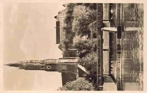 AK / Ansichtskarte  LANDSHUT__Isar St Martinskirche mit Burg Trausnitz