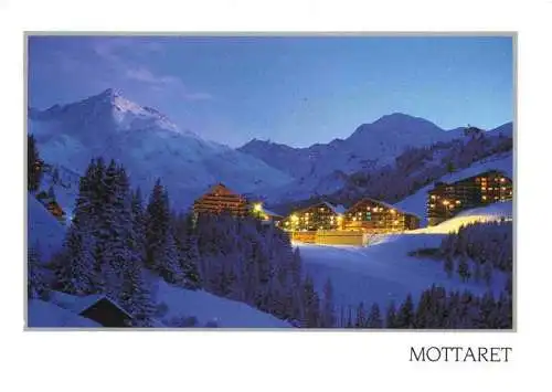 AK / Ansichtskarte  Mottaret_Meribel_73_Savoie Panorama Wintersportplatz Alpen Nachtaufnahme