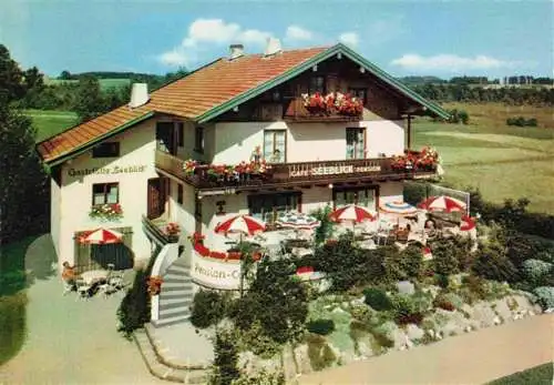 AK / Ansichtskarte 73996464 Graben_Seebruck_Chiemsee Café Pension Seeblick