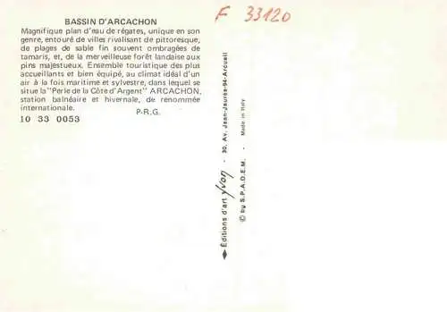AK / Ansichtskarte  ARCACHON_33_Gironde Bassin d'Arcachon Phase Cap Ferret Dune de Playa Andernos