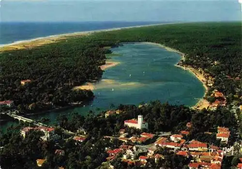 AK / Ansichtskarte  Hossegor_Soorts-Hossegor_40_Landes Le Lac Marin et l'Ocen Vue aerienne