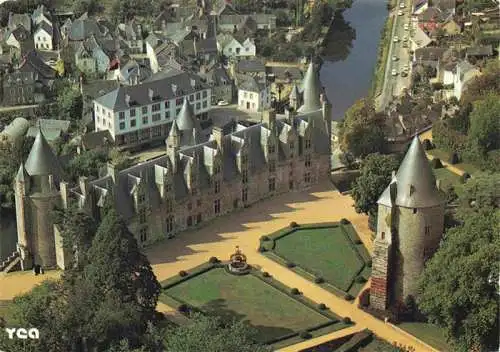 AK / Ansichtskarte  Josselin_56_Morbihan Interieur du Chateau des Ducs Rohan La Tour Prison Vue aerienne