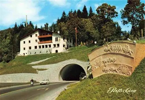 AK / Ansichtskarte 73996506 Golling__Salzach_AT Pass Lueg Roemerstrasse durch die Salzachschlucht Gasthof Passhoehe