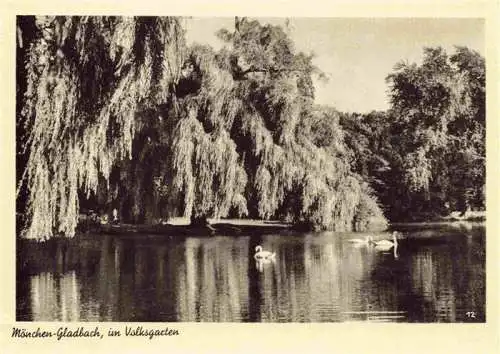 AK / Ansichtskarte  MoeNCHENGLADBACH_NRW Im Volksgarten Schwanenteich