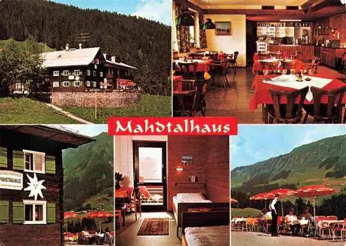 AK / Ansichtskarte 73996529 Schwende_Riezlern_Kleinwalsertal_Vorarlberg_AT Berggasthof Mahdtalhaus Gaststaette Terrasse Fremdenzimmer