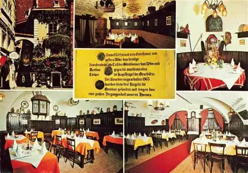 AK / Ansichtskarte 73996552 Wien_AT Reichenberger Griechenbeisl Altwiener Restaurant mit histor Schauraeumen