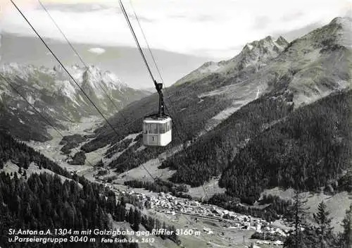 AK / Ansichtskarte  St_Anton_Arlberg_Tirol_AT mit Galzigbahn Riffler und Parseiergruppe