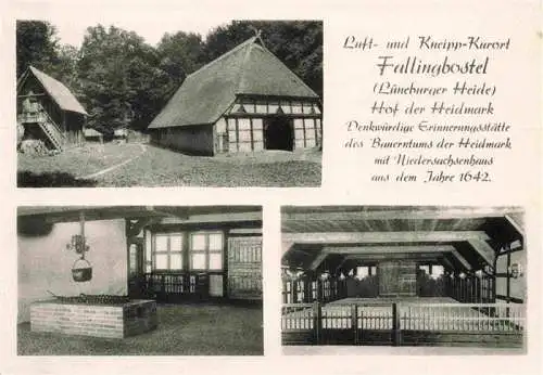 AK / Ansichtskarte  Fallingbostel_Bad Hof der Heidmark mit Niedersachsenhaus aus dem Jahre 1642