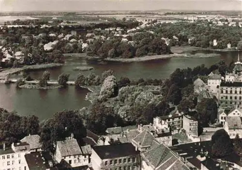 AK / Ansichtskarte 73996579 STRALSUND Blick vom St Marienturm auf Knieperteich und Kniepervorstadt