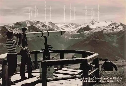 AK / Ansichtskarte 73996601 Zell_See_AT Aussichtsplattform mit Hohen Tauern