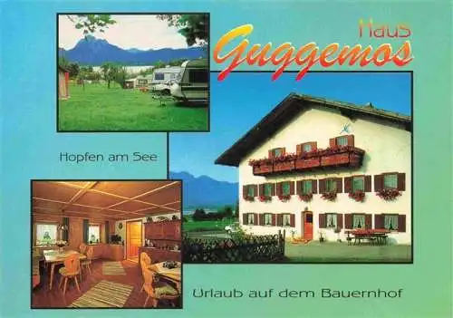 AK / Ansichtskarte  Hopfen_See_Fuessen_Bayern Haus Guggenmos Camping Gastraum