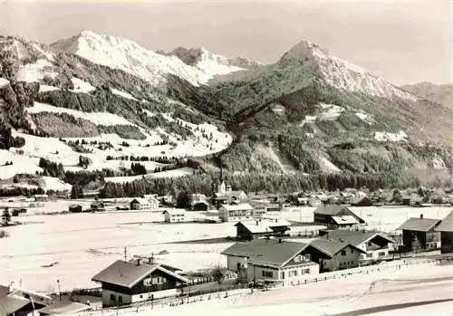 AK / Ansichtskarte  Fischen_Allgaeu mit Nebelhorn