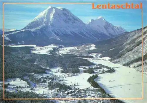 AK / Ansichtskarte  Leutaschtal_Tirol_AT Weidach mit Hohe Munde und Hochplattig