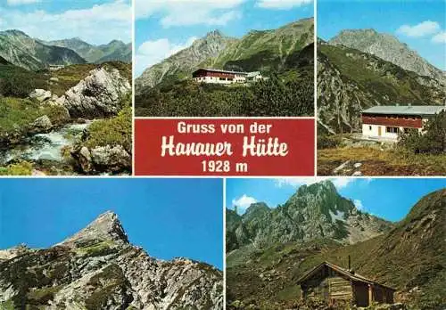 AK / Ansichtskarte  Hanauerhuette_Bschlabs_Lechtaler_Alpen_Reutte_Tirol_AT Panorama Teilansichten