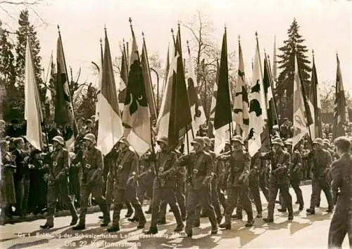 AK / Ansichtskarte  Landesausstellung_Zuerich_1939 22 Kantonsfahnen Schweiz