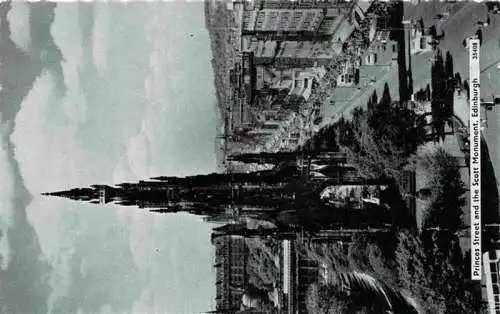 AK / Ansichtskarte  EDINBURGH__SCOTLAND_UK Princes Street and the Scott Monument