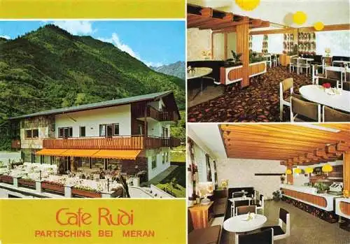 AK / Ansichtskarte  Partschins_Parcines_Bolzano_IT Cafe Rudi Gastraeume Eisdiele