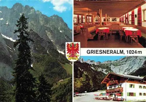 AK / Ansichtskarte  Kirchdorf_Wilder_Kaiser_Tirol_AT Griesneralm Gastraum Panorama