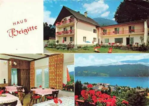 AK / Ansichtskarte  Millstatt_Millstaettersee_Kaernten_AT Haus Brigitte Gastraum Seepartie