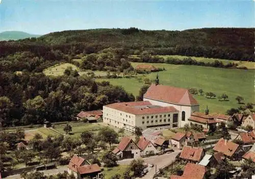 AK / Ansichtskarte  Scheinfeld_Steigerwald_Bayern Kloster Schwarzenberg Franziskaner Minoriten Fliegeraufnahme