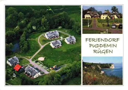 AK / Ansichtskarte  Puddemin Feriendorf Fliegeraufnahme Steilkueste