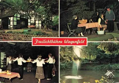 AK / Ansichtskarte  Wagenfeld Freilichtbuehne Szenenfoto Landjugend Stroehen Roethekule mit Springbrunnen