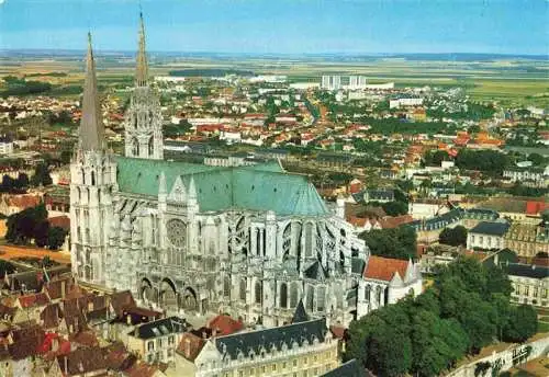 AK / Ansichtskarte  Chartres_28_Eure-et-Loir La cathedrale vue aerienne 