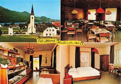 AK / Ansichtskarte  Fuschl_See_Salzkammergut_AT Cafe Konditorei Horak Gastraeume Zimmer