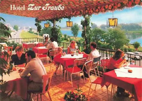 AK / Ansichtskarte  uerzig Hotel Zur Traube Terrasse