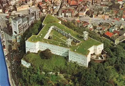 AK / Ansichtskarte  Huy_Belgie Citadelle et Collegiale Vue aerienne