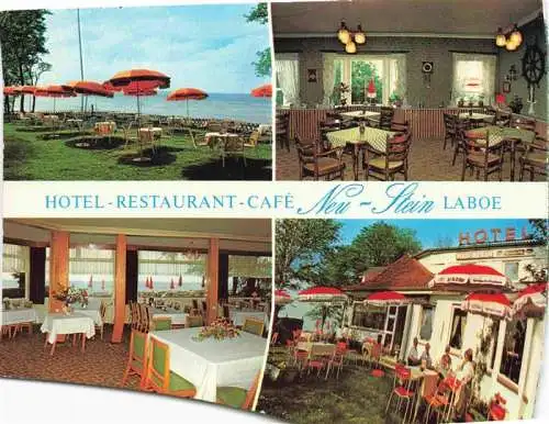 AK / Ansichtskarte  LABOE_Ostseebad Hotel Restaurant Cafe Neu Stein Gastraeume Terrasse