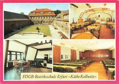 AK / Ansichtskarte  Lengenfeld_Stein FDGB Bezirksschule Erfurt Kaethe Kollwitz Innenhof Speisesaal Flur Lektionssaal