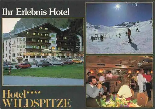 AK / Ansichtskarte  Mandarfen_Pitztal_Tirol_AT Hotel Wildspitze Gastraum Skipiste