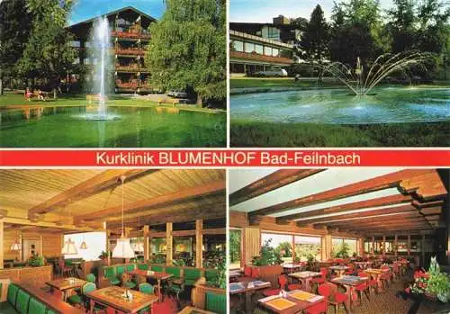 AK / Ansichtskarte  Bad_Feilnbach Kurklinik Blumenhof Fontaene Gastraeume