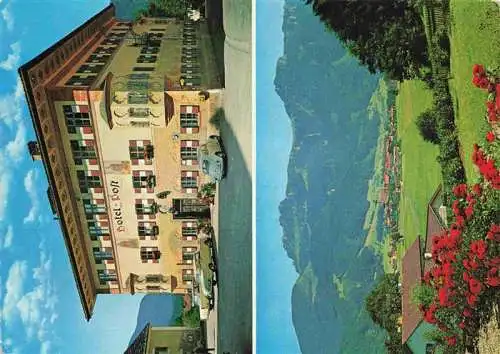 AK / Ansichtskarte  Aschau_Chiemgau Hotel zur Post Panorama