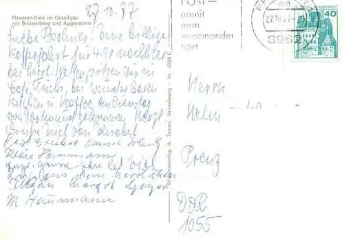 AK / Ansichtskarte  Ried_Pfronten mit Breitenberg und Aggenstein