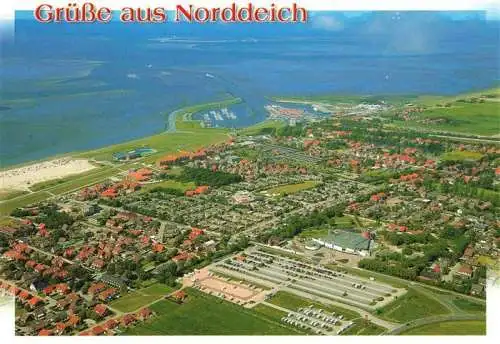 AK / Ansichtskarte  Norddeich__Norden_Nordseebad Fliegeraufnahme